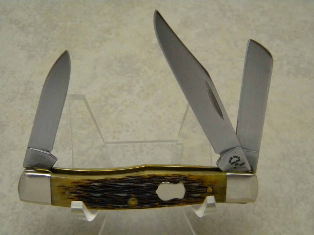 Case Bros. Cutlery Co. USA Antique Bone 63032 SS Stockman Knife c.2008 NIB