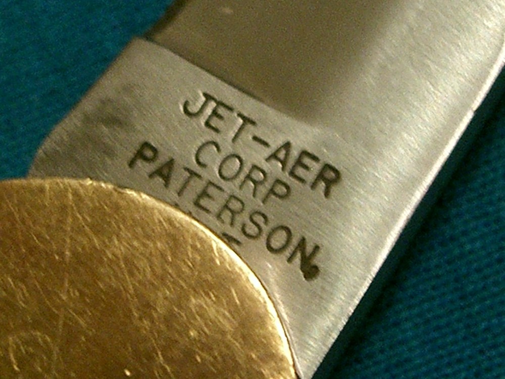 JET AER CORP PATERSON NJ G-96 992 JAPAN LOCKBACK FOLDING POCKET KNIFE