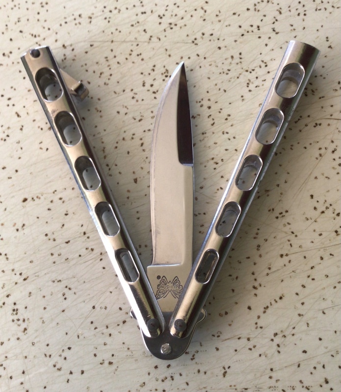 VINTAGE BENCHMADE USA BALI-SONG BUTTERFLY KNIFE/ SWEET N “NASTY” VINTAGE BENCHMADE USA BALI-SONG BUTTERFLY KNIFE/ SWEET N “NASTY”