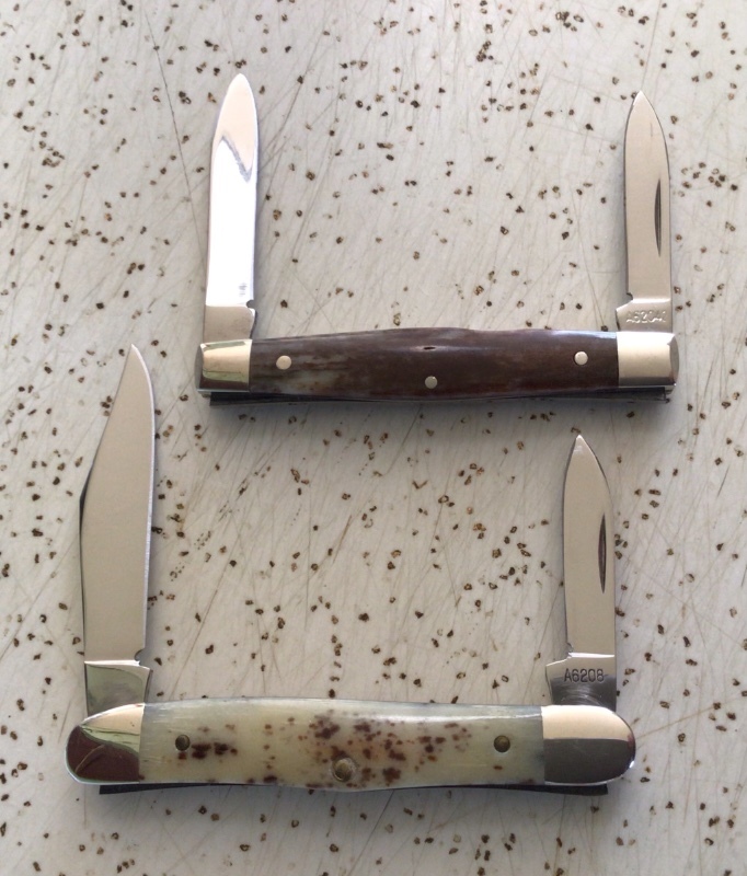 VINTAGE BONE CASE XX 1979 A62042 & 1981 A6208 “APPALOOSA” POCKET KNIVES