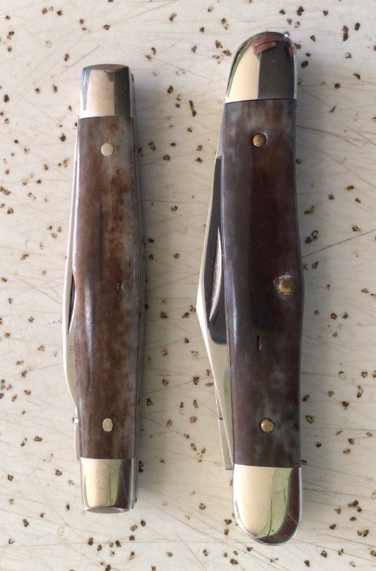 VINTAGE BONE CASE XX 1979 A62042 & 1981 A6208 “APPALOOSA” POCKET KNIVES