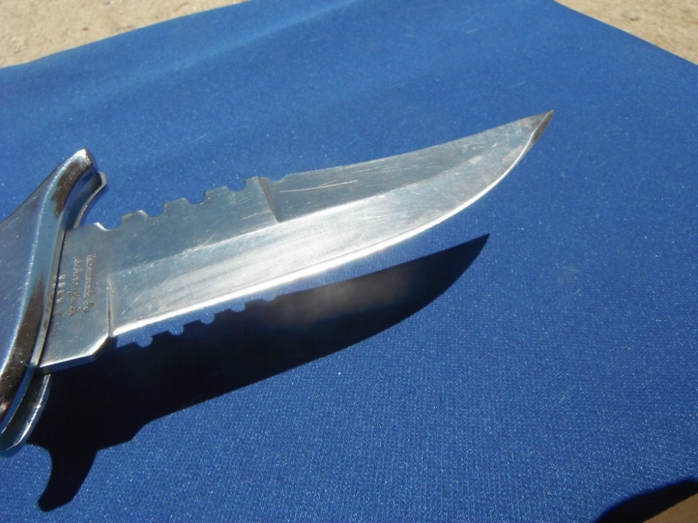 SABURO HANDMADE IN JAPAN COMMEMORATIVE GREEN BERET X5 FOLDING FIGHTING KNIFE