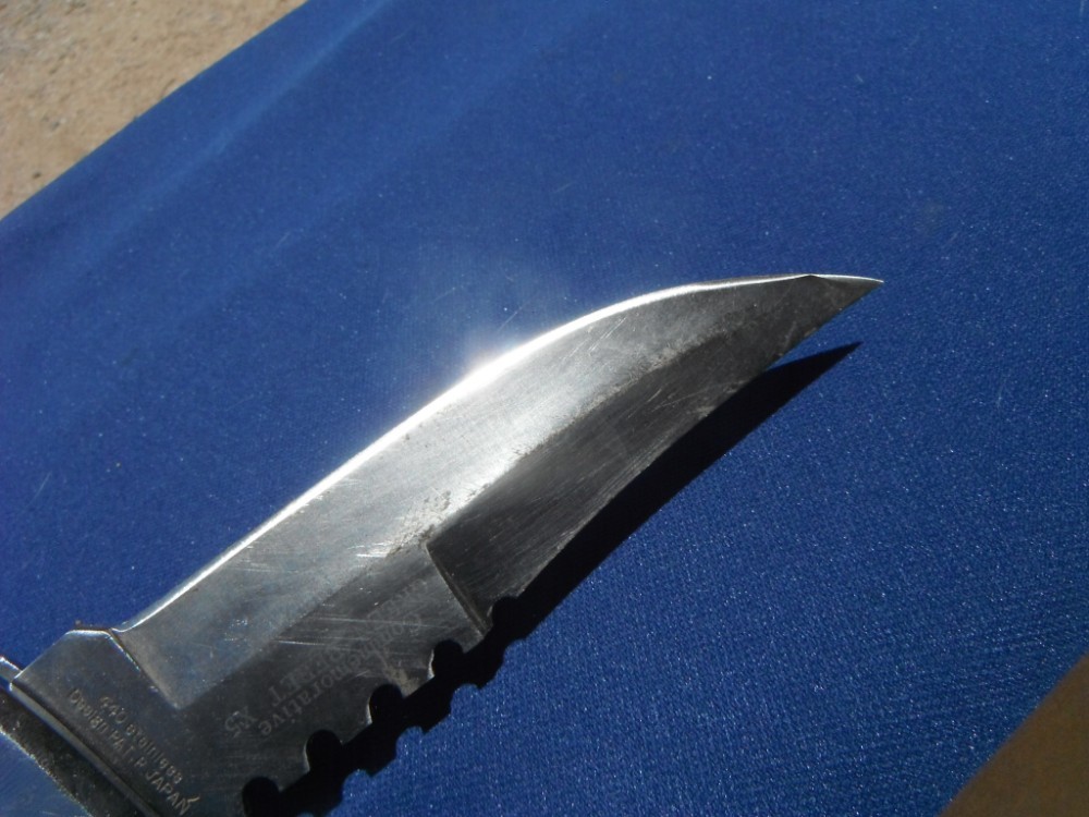 SABURO HANDMADE IN JAPAN COMMEMORATIVE GREEN BERET X5 FOLDING FIGHTING KNIFE