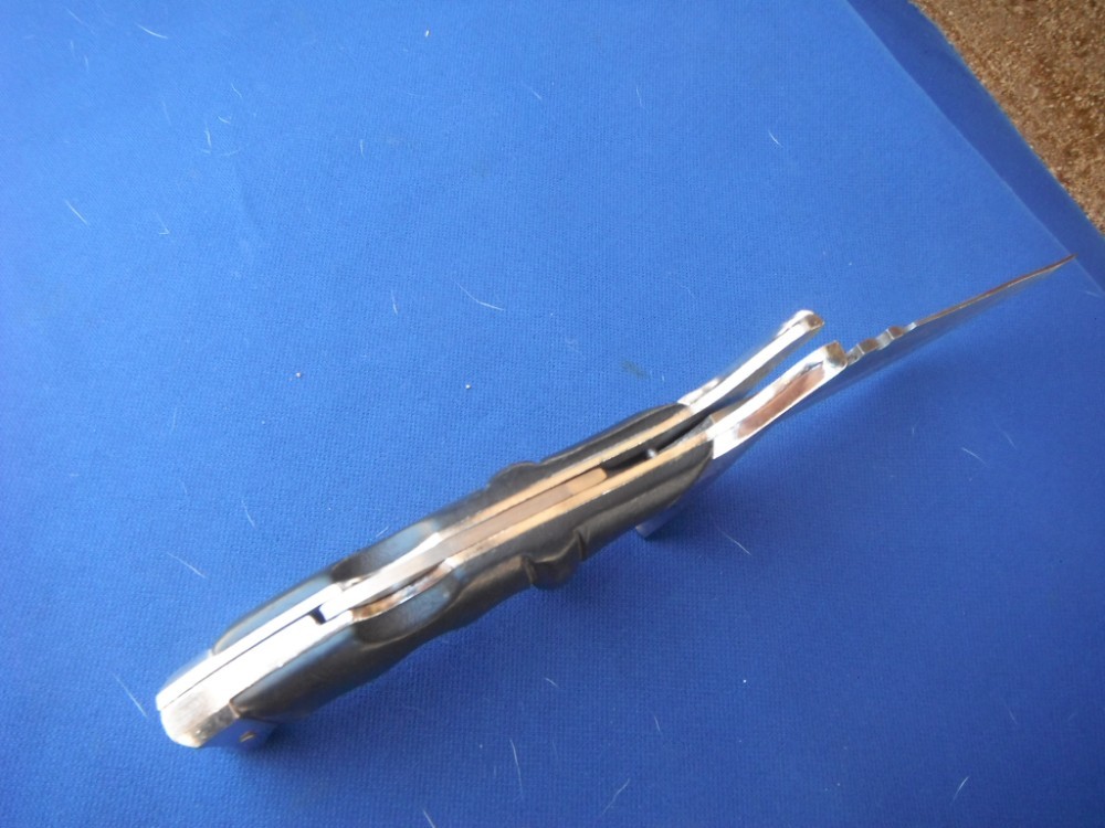 SABURO HANDMADE IN JAPAN COMMEMORATIVE GREEN BERET X5 FOLDING FIGHTING KNIFE