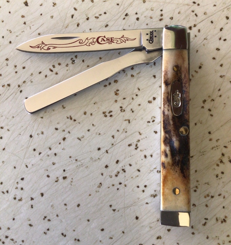 CASE XX USA STAG 2006 5282 “BABY DOC” “RED LETTER SCROLL” DOCORS KNIFE