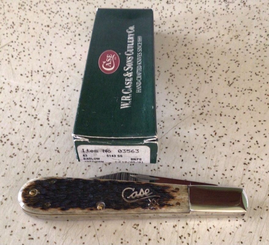 VINTAGE CASE XX 2001 ANTIQUE GREEN BONE #6143 GRAND DADDY