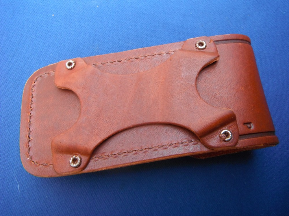 Schrade Tool Leather Sheath for Folding Blade Pocket Knife Belt Pouch