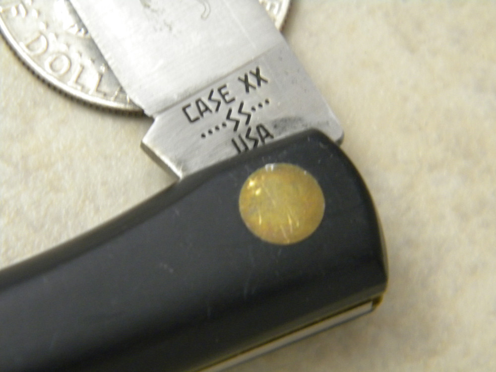 Case XX Stainless USA 7 Dot Black 2137 Sod Buster Jr. Knife