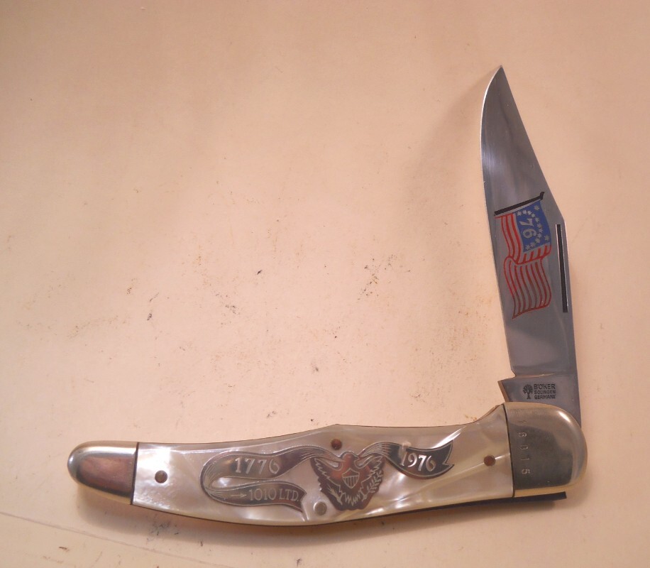 German Boker Bicentennial Folding Hunter Knife