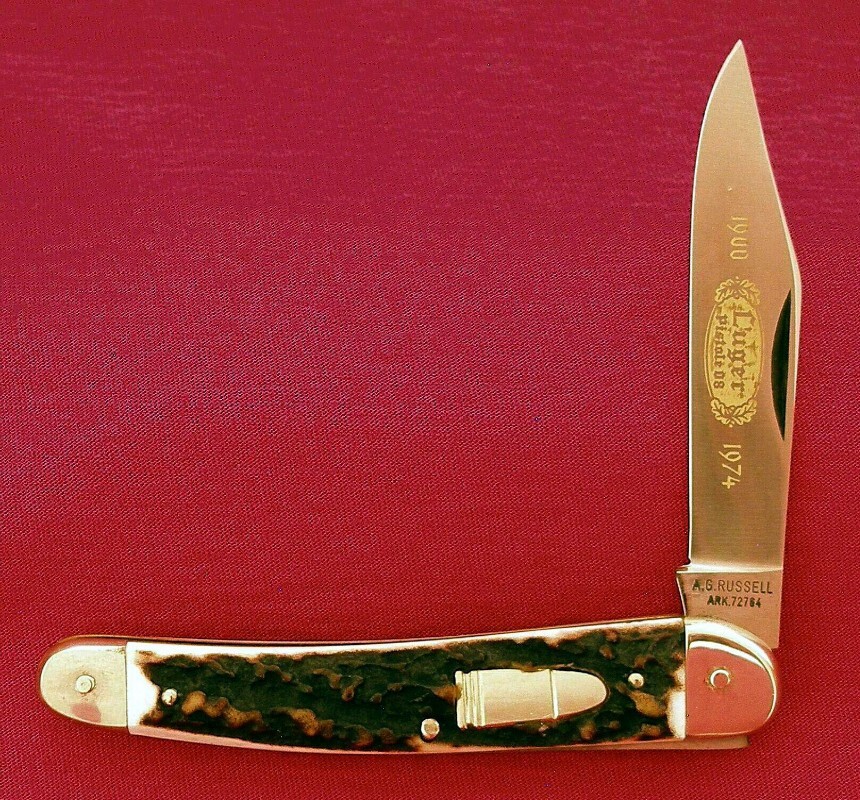 A. G. Russell White Synthetic Handle Kitchen Knives