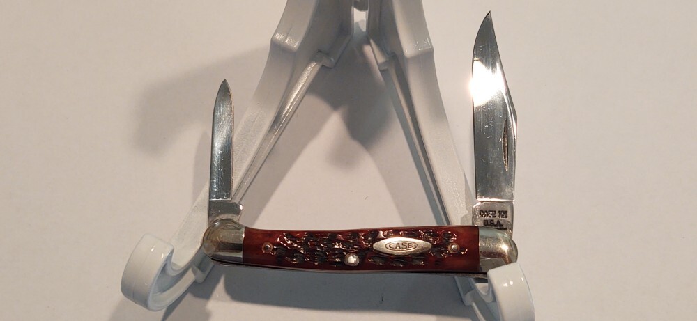 【中古】 Return of the Gaucho Powderhog Case XX USA 9 Dot 1971 Pretty Red Jigged Bone 62109 Baby