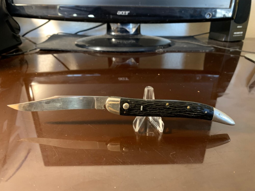 Vintage Queen Jet 25 Switchblade With Safety Lock