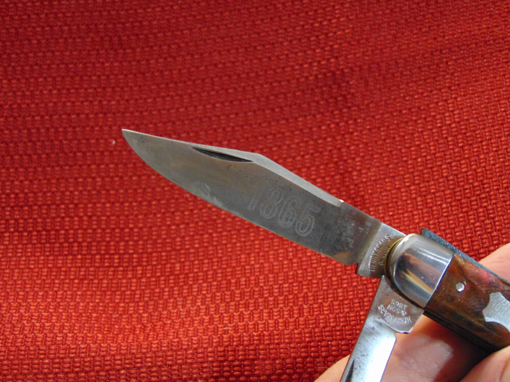 VINTAGE HENRY SEARS & SON 1865 SERPENTINE JACK KNIFE 1897