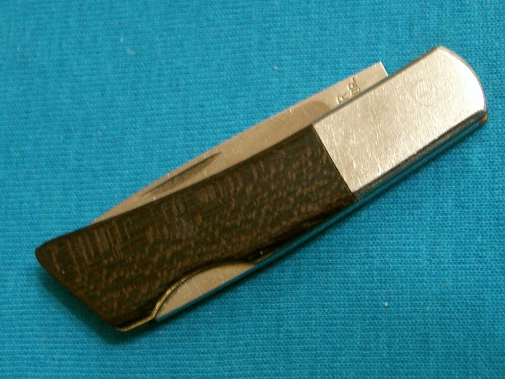 VINTAGE GERBER SILVER KNIGHT SAKAI JAPAN LOCKBACK FOLDING HUNTER