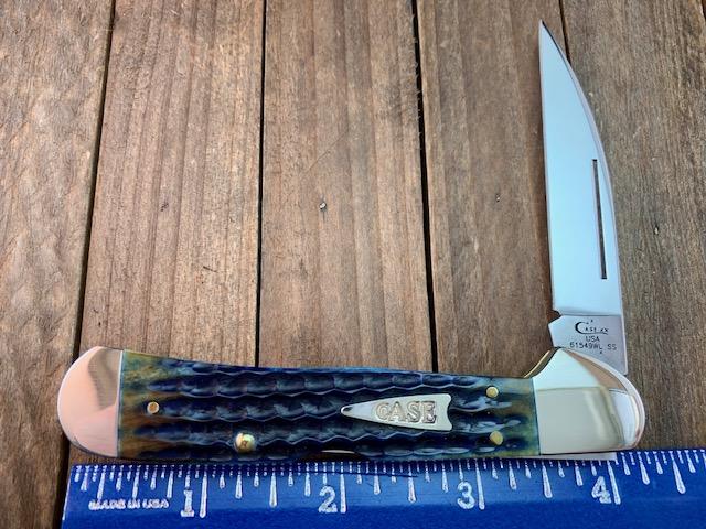 Case Wharncliffe Copperlock Burnt Indigo Corn Cob Jigged Bone Case Wharncliffe Copperlock Burnt Indigo Corn Cob Jigged Bone