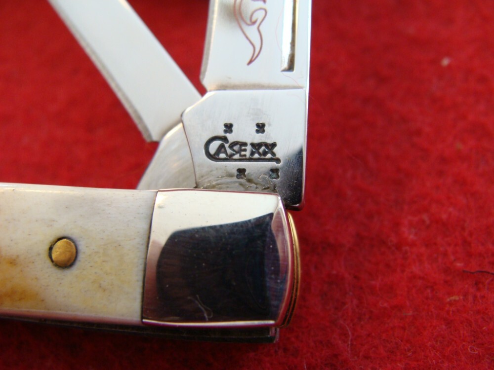 Case XX Gunstock Jack USA 5215 SS 'Red Scroll' Stag 2006