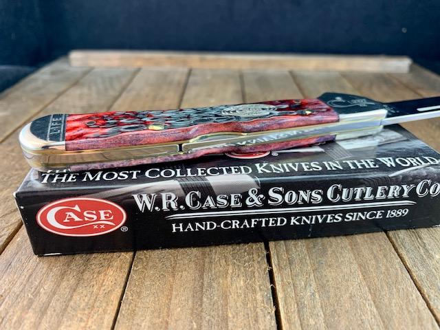 Case Wharncliffe Copperlock Crimson Peach Seed Jigged Bone Life
