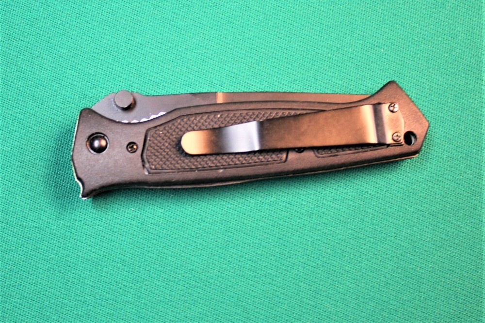 Hidden Button Double Action Automatic Switchblade Knife