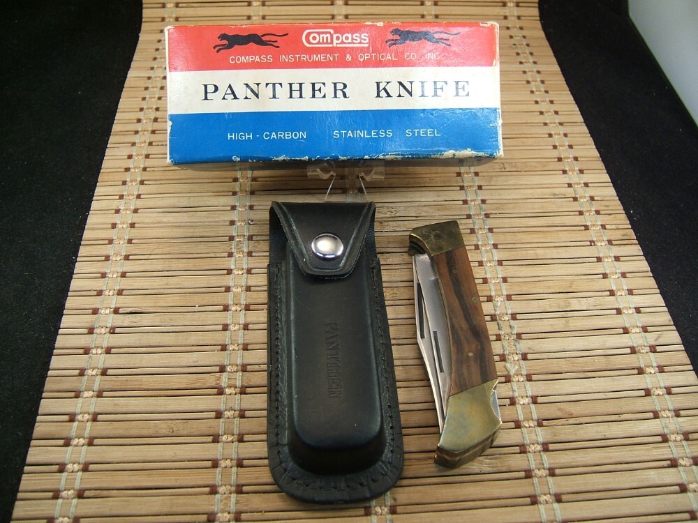 PANTHER KNIFE HIGH CARBON STEEL VINTAGE JAPAN MADE LARGE