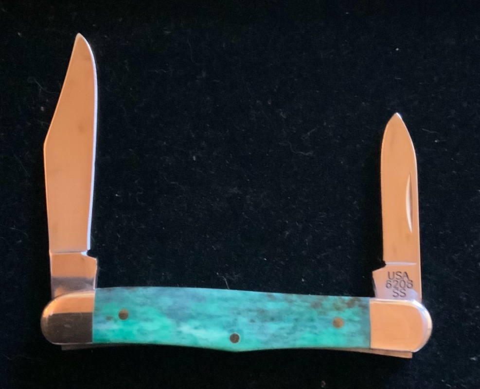 CASE Half Whittler Knife Green Appaloosa