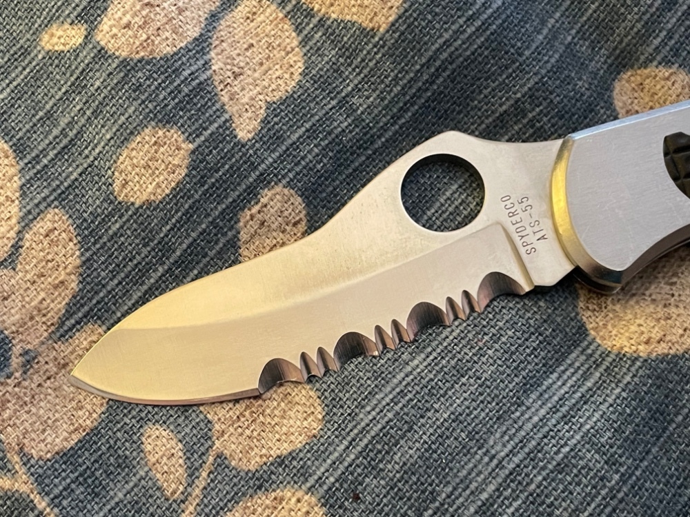 Spyderco ATS-55 セレーションナイフ 【公式通販】 Spyderco ATS-55 セレーションナイフ 【公式通販】