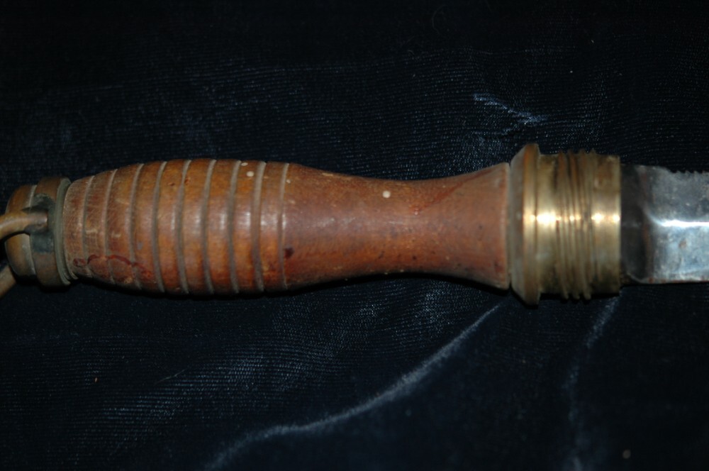 Vintage WW2 Navy Military Divers Knife with Brass Sheath Vince