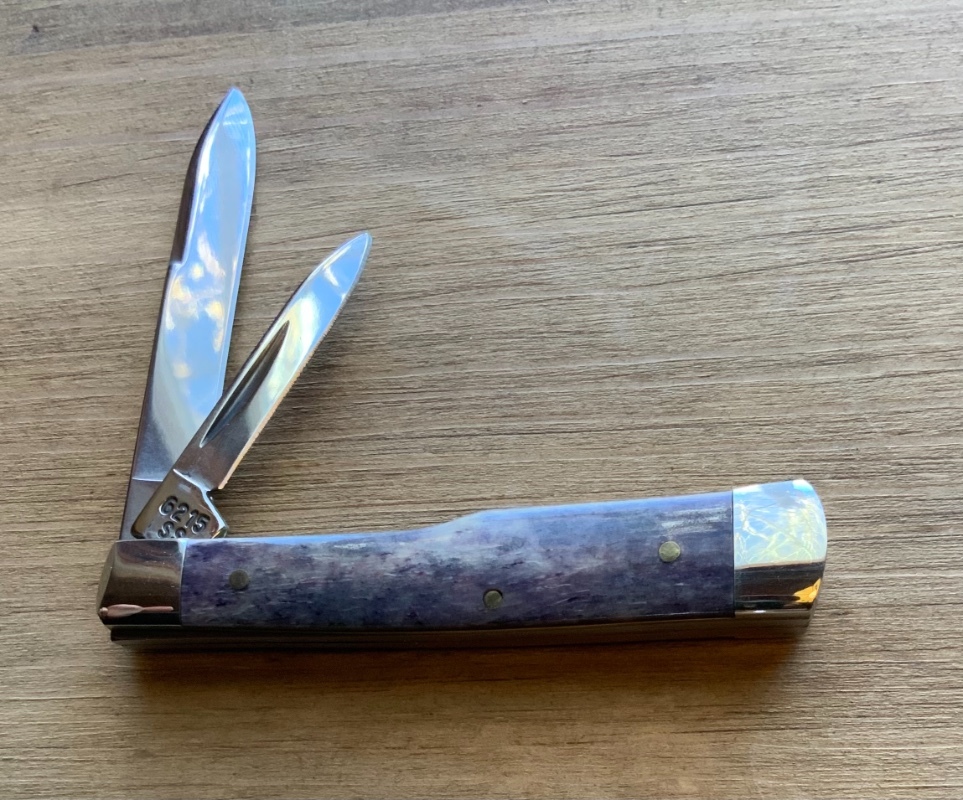 CASE Gunstock Knife Purple Appaloosa