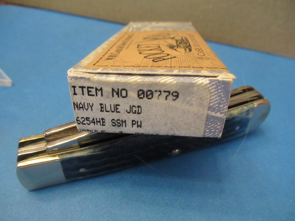 Case XX 1999 Pocket Worn Blue Bone HOBO Pattern # 6254HB SS