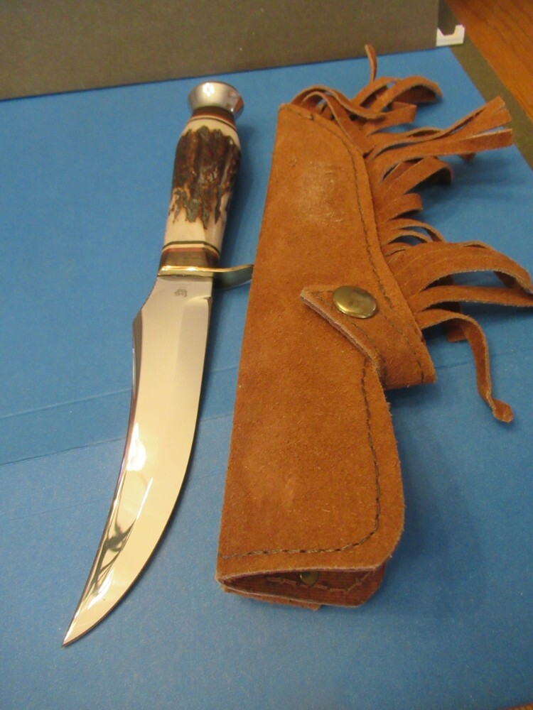 Hen & Rooster Stag Fixed Blade Model 571DS