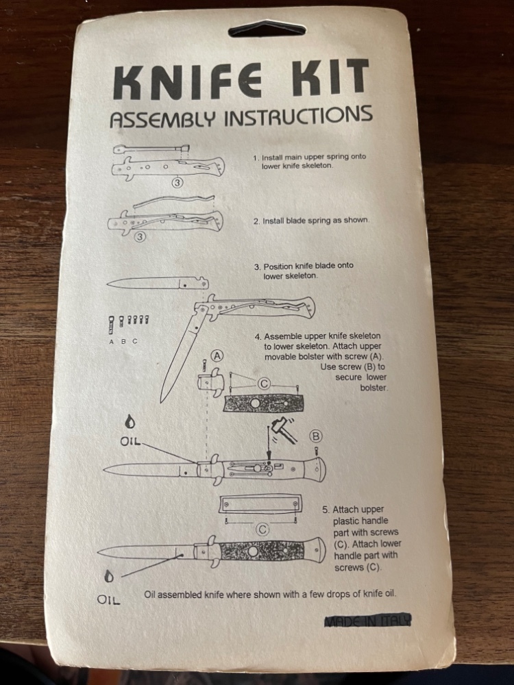 Vintage Magic Knife Kit