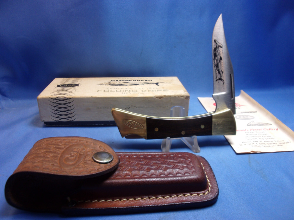 Case XX USA Hammerhead Lockback w/ Sheath, Box and Papers 19651969