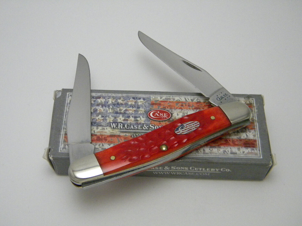 Case XX USA 7 Dot 629/11 Red Bone Muskrat Knife in Box