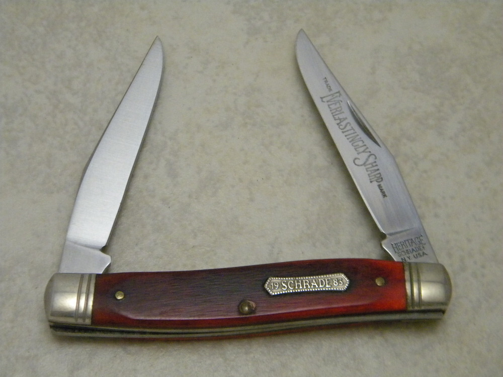 Heritage Schrade+ USA 1983 Everlasting Sharp 7801 Bone Muskrat Knife