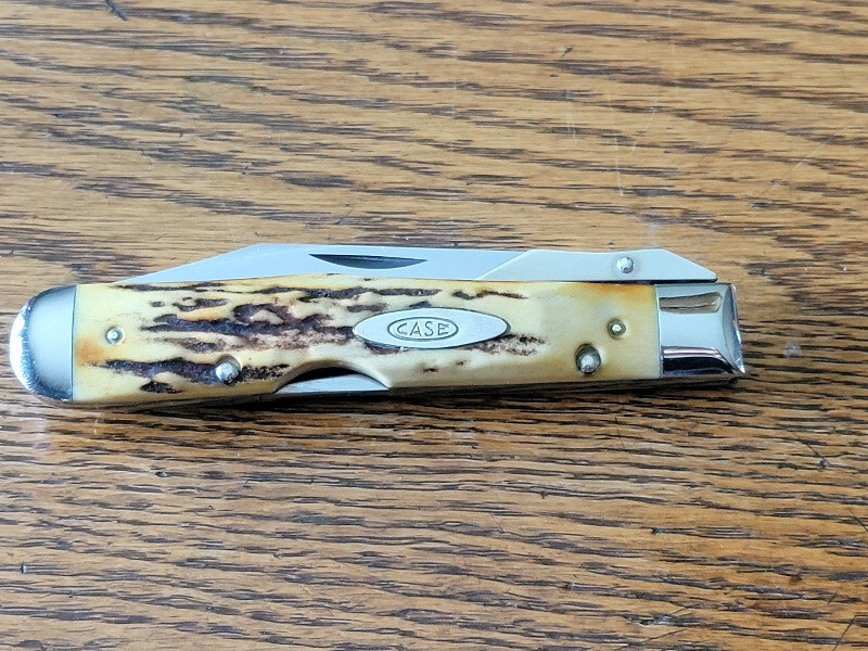 1971 CASE XX USA 5111 1/2 Stag CHEETAH Swing Guard Lockback