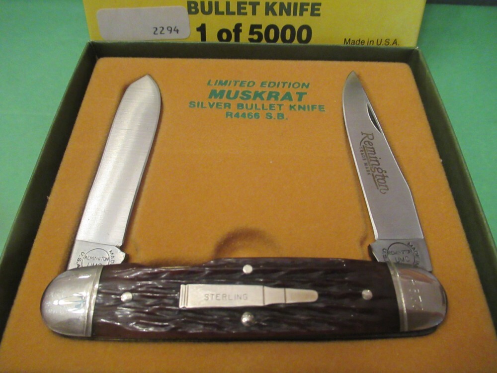 Remington 1988 Silver Bullet Bone Handle Muskrat Model # R4466SB