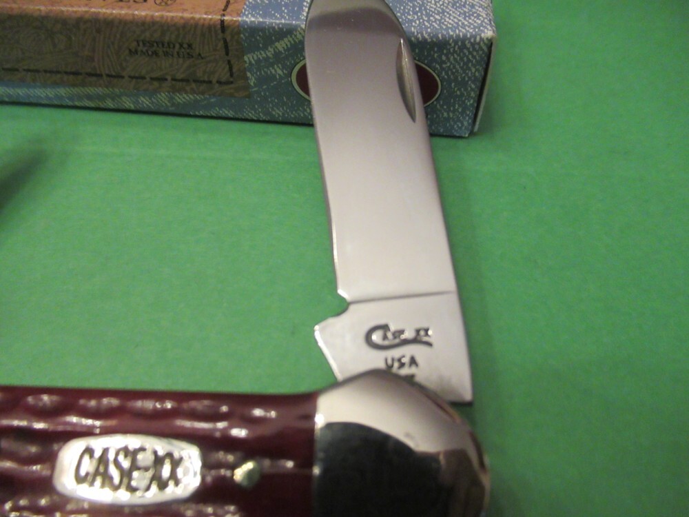 Case XX 1996 Red Bone Pocket Worn Canoe Pattern # 62131 SS