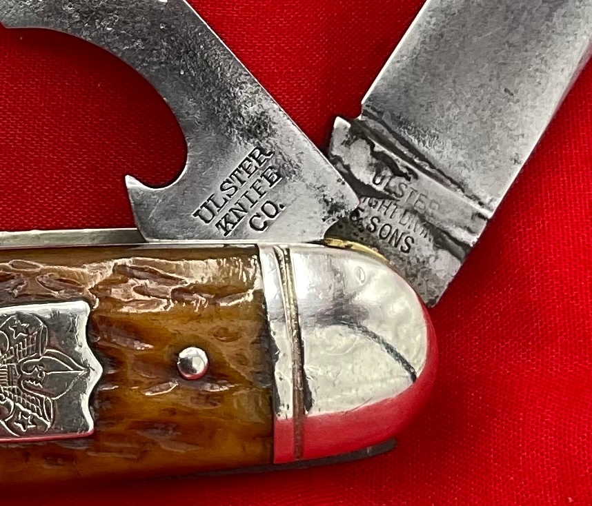 海外個人輸入 Vintage ULSTER KNIFE CO 4-Blade #1502 “Official” Boy Scouts その他
