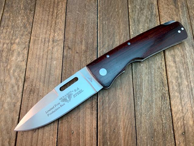 Paragon Seki Japan Lockback Cocobolo First Production Run 8-A Steel