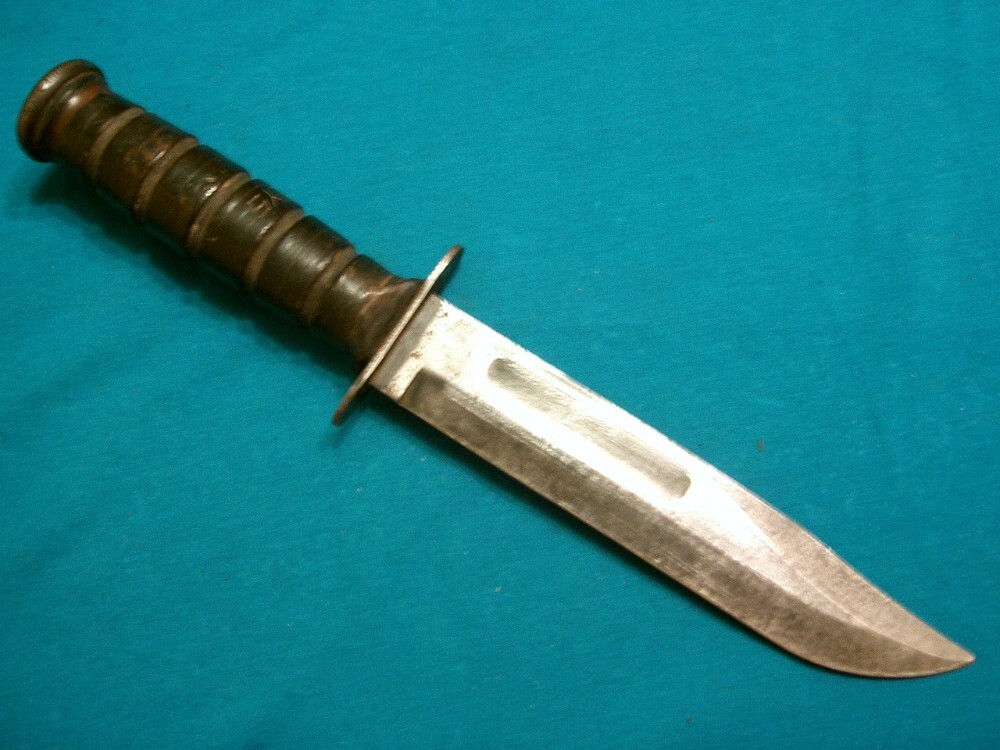 VINTAGE CAMILLUS NY USN MARK 2 MK2 NAVY FIGHTING BOWIE KNIFE