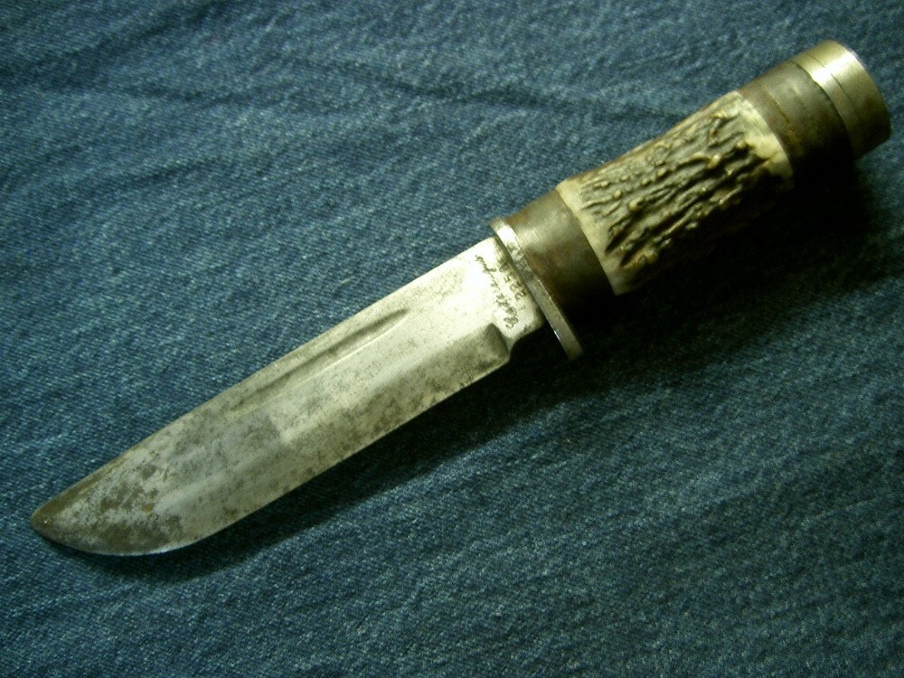 VINTAGE STAG CATTARAUGUS 225Q QUARTERMASTER FIXED BLADE BOWIE SURVIVAL