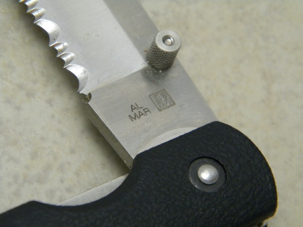 AL MAR Seki Japan 2005 Jumbo Model V Quicksilver Partial Serrated