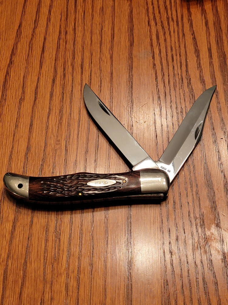 Case XX USA 6 Dot (1974) Wood 6265 SAB Folding Hunter Knife