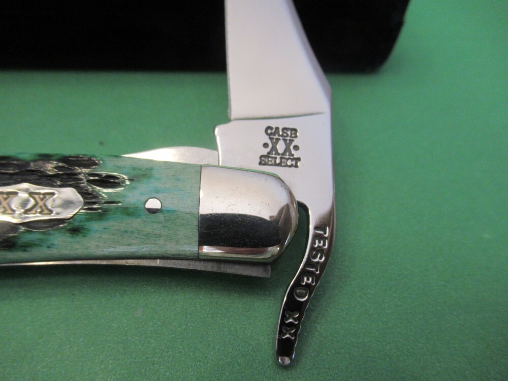 Case XX Select 2001 Bermuda Green Bone Russlock Pattern Case XX Select 2001 Bermuda Green Bone Russlock Pattern