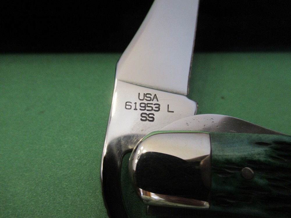 Case XX Select 2001 Bermuda Green Bone Russlock Pattern Case XX Select 2001 Bermuda Green Bone Russlock Pattern