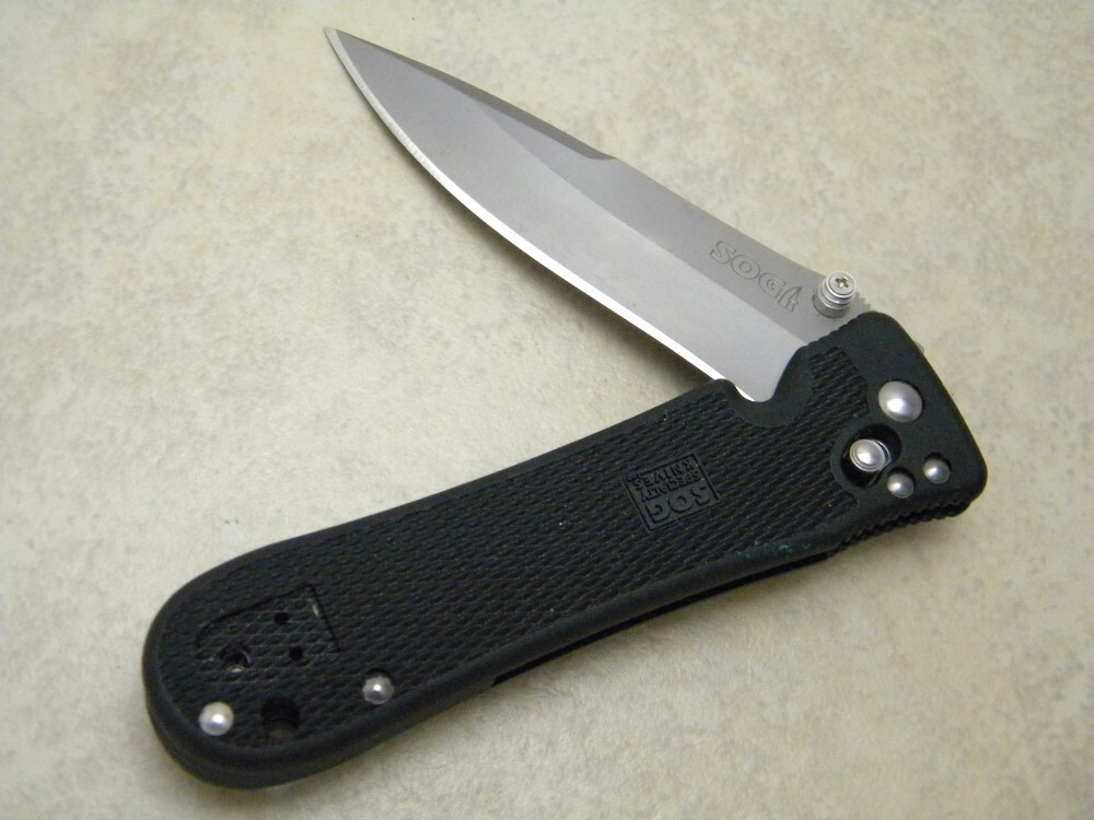 SOG Seki Japan Spec Elite Button Lock Knife