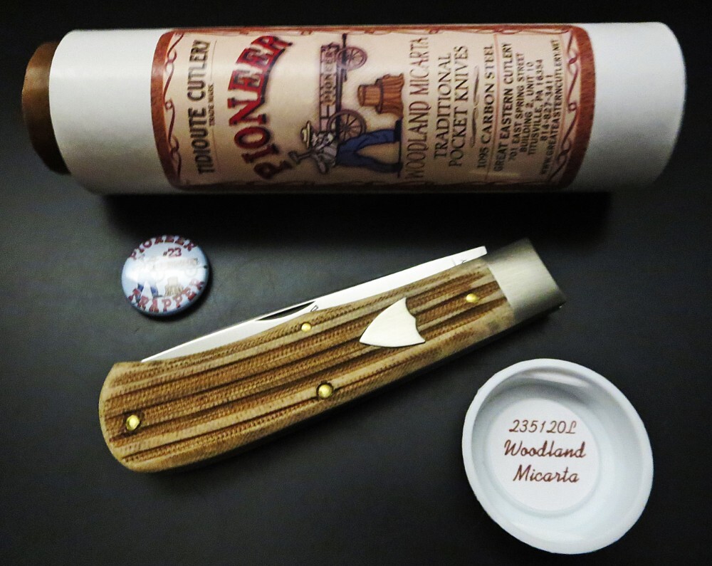 Great Eastern Cutlery #23L Liner Lock Micarta Pioneer Trapper GEC