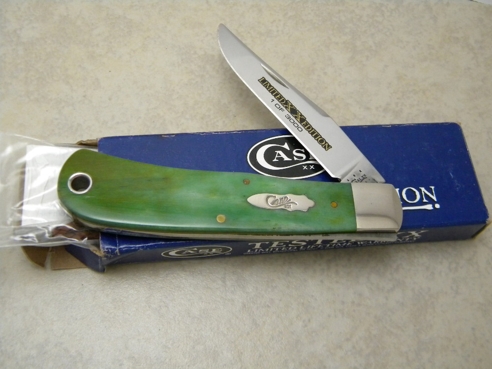 Case XX USA TB61546 Green Bone 2013 Lmtd Edition Backpocket Knife