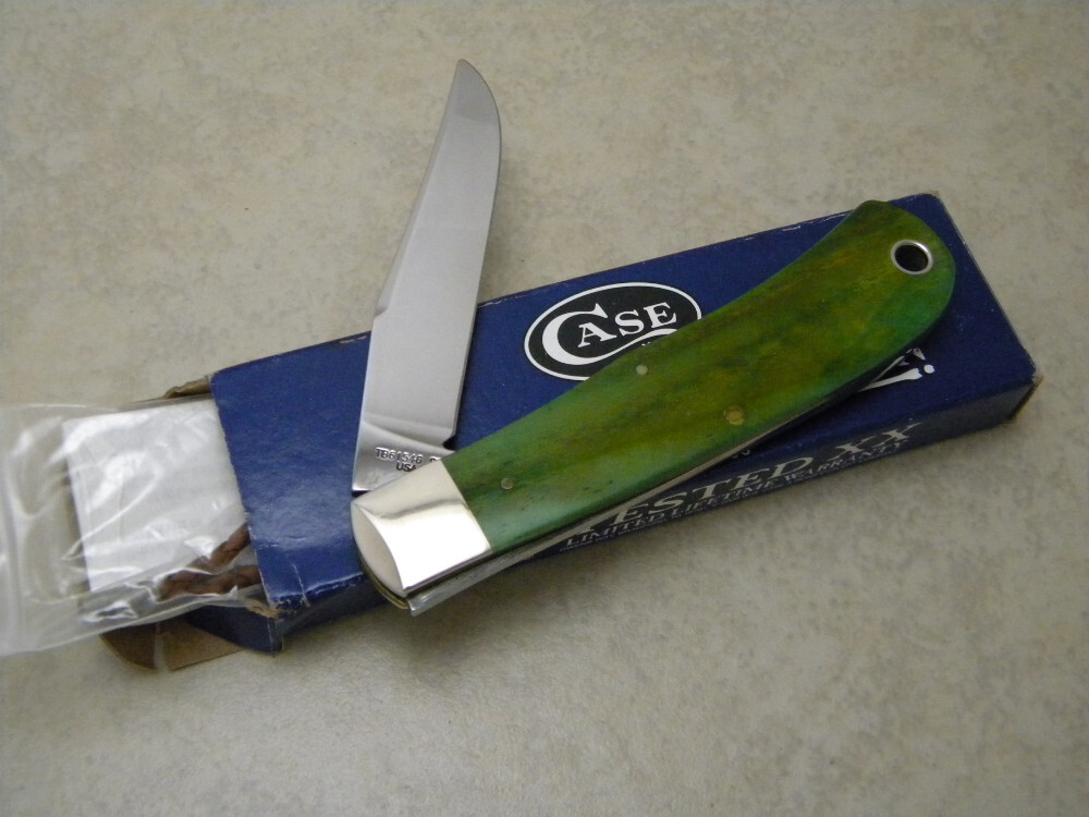 Case XX USA TB61546 Green Bone 2013 Lmtd Edition Backpocket Knife