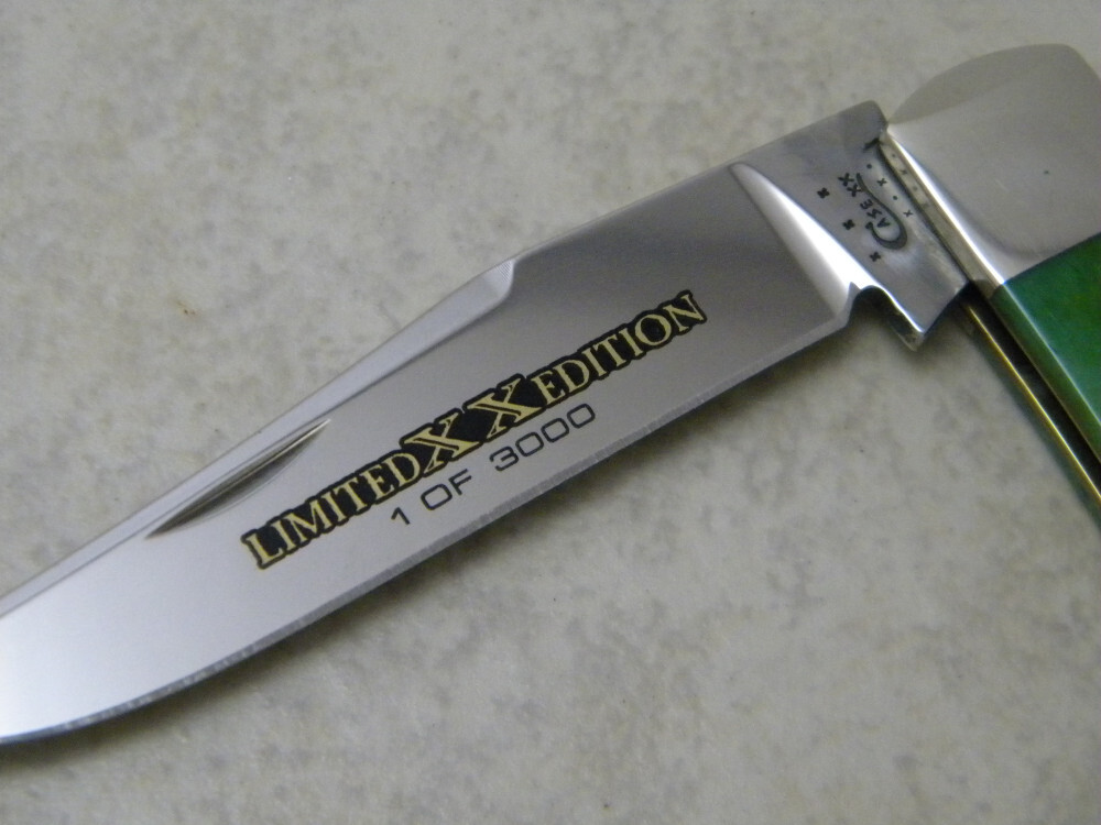Case XX USA TB61546 Green Bone 2013 Lmtd Edition Backpocket Knife