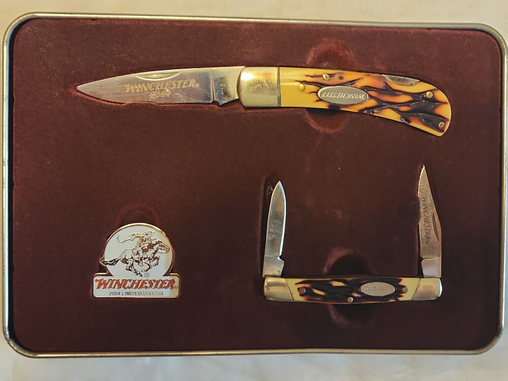 Vintage Winchester 2004 Limited Edition Lockback & Small Stockman Set ...